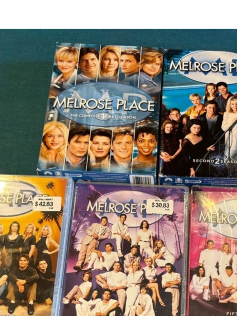Melrose Place DVD Box Set seasons 1-5 all new unopened - Purple & Blue Covers
